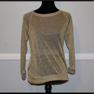 Bailey44 Sheer Gold Long Sleeve Shirt
